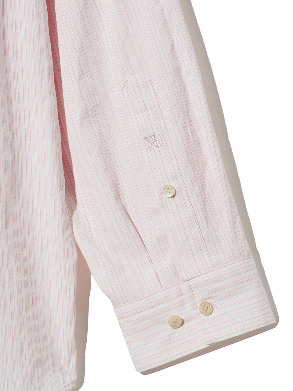 Kijun - Natural Stripe Button Down Shirt (Pink) product image 9 | TRAB K-Fashion Australia