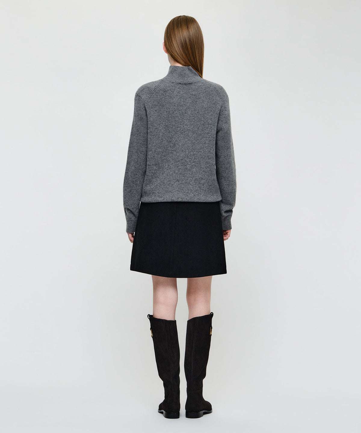 Marithe & Francois Girbaud - Suede Wrap Skirt (Black) product image 4 | TRAB K-Fashion Australia