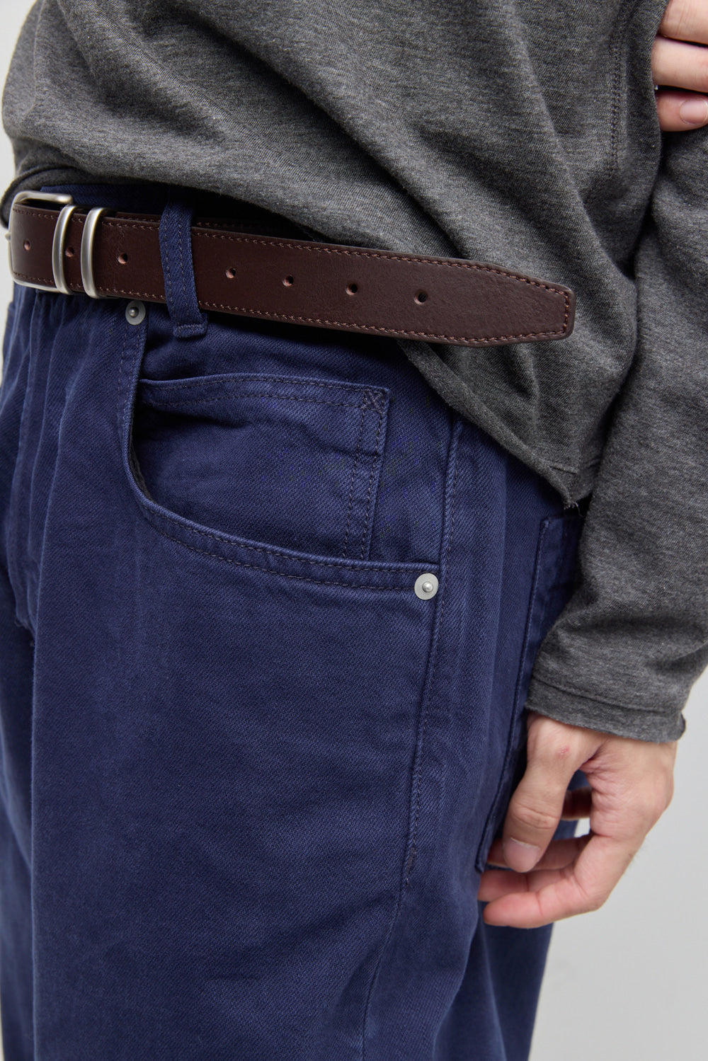 Hatchingroom - Regular Selvedge Jeans Over Dyed French (Blue) product image 14 | TRAB K-Fashion Australia