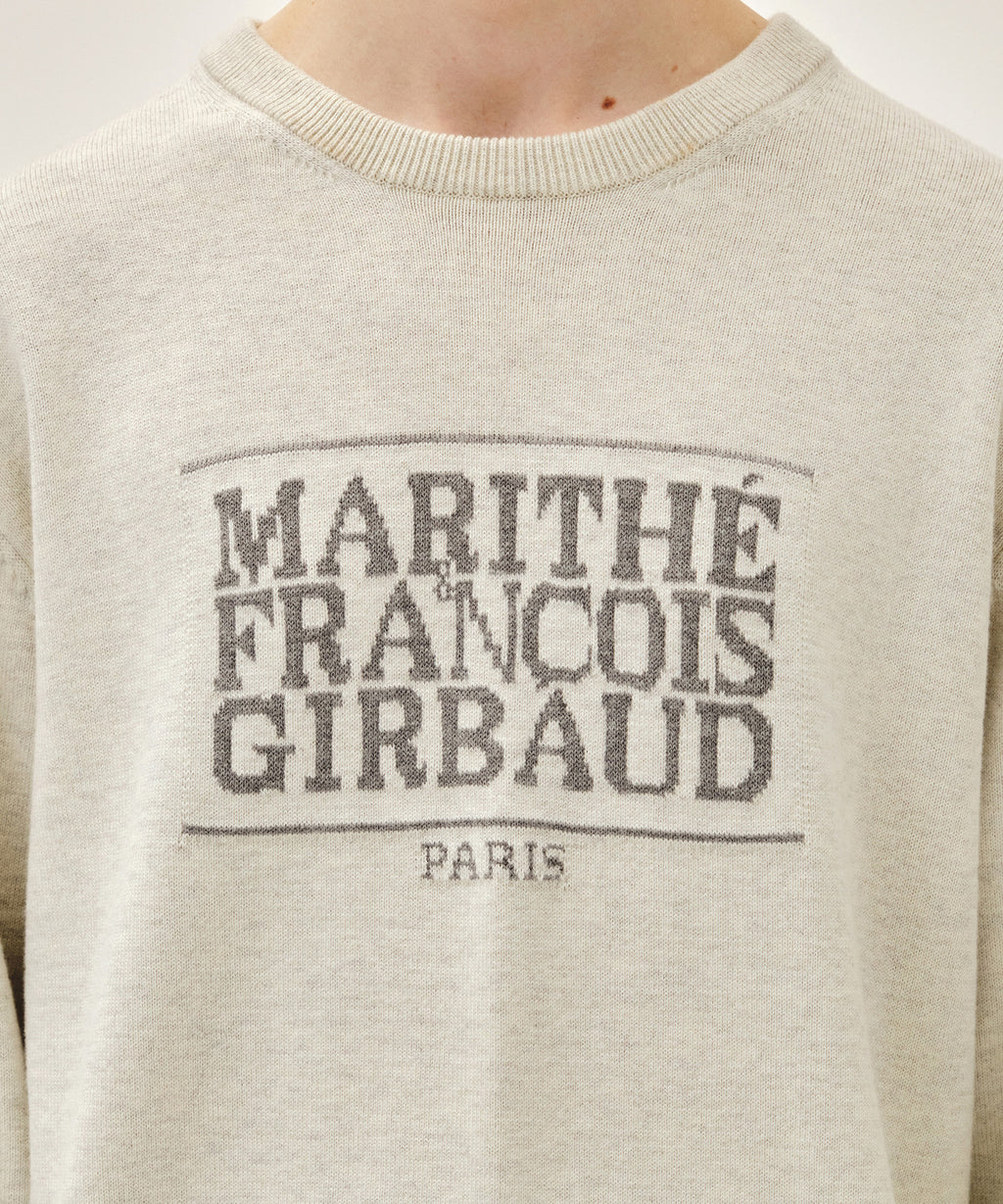 Marithe & Francois Girbaud - Classic Logo Knit Pullover (Ivory) product image 4 | TRAB K-Fashion Australia