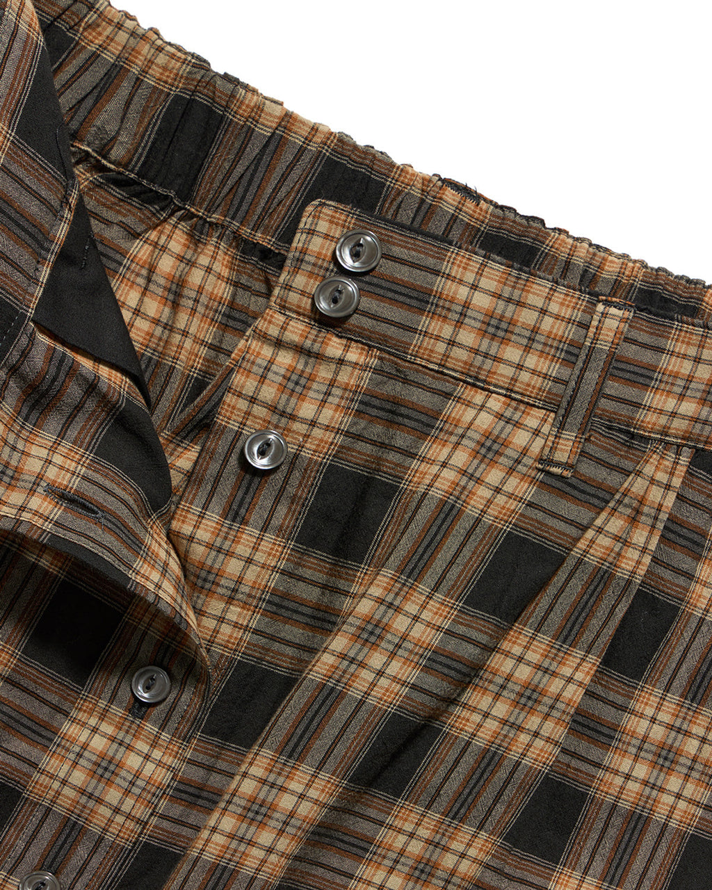 Eastlogue - Low Tide Wanderer Skirt (Orange & Charcoal Check) product image 5 | TRAB K-Fashion Australia