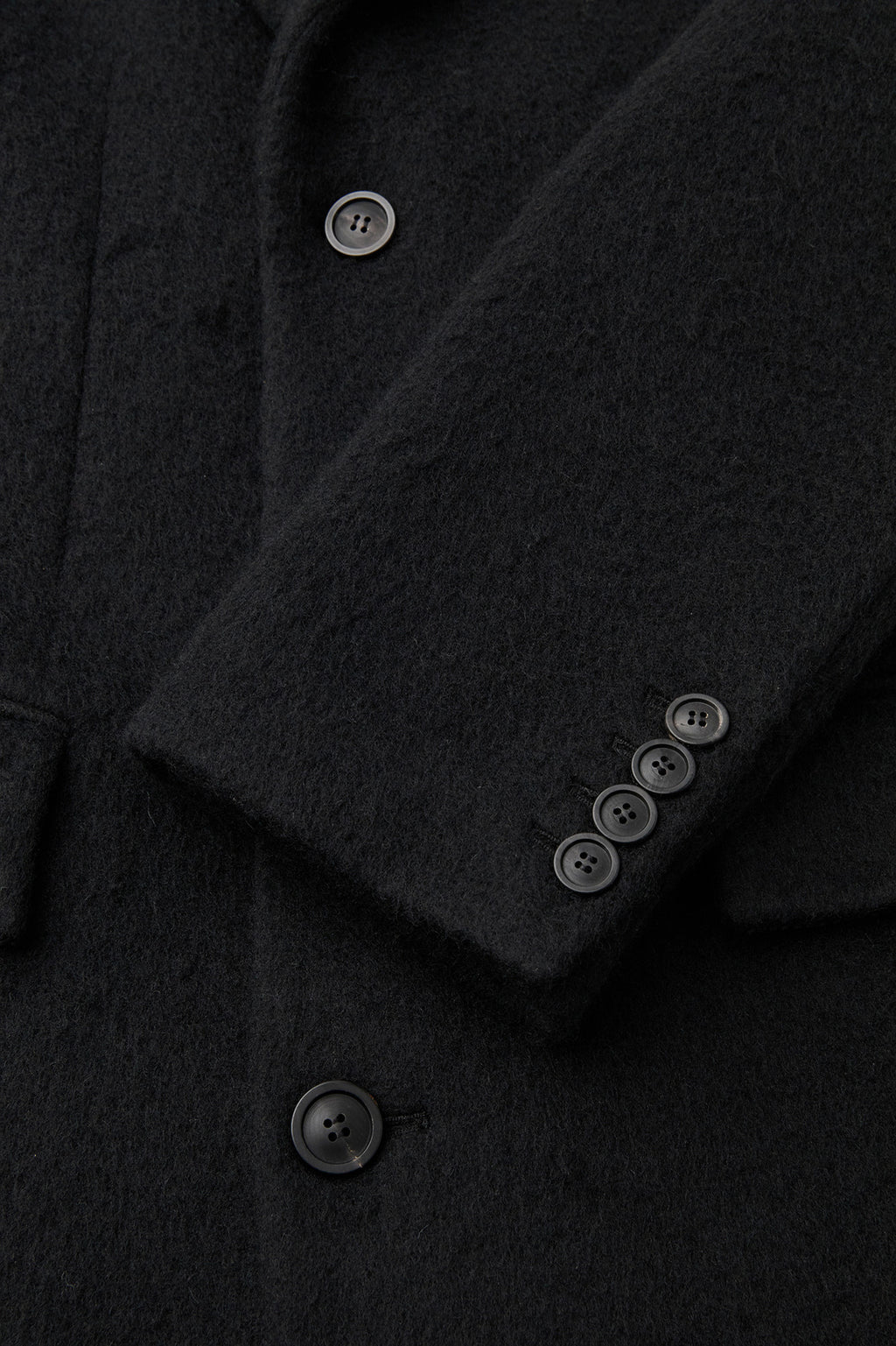 Coor - Corduroy Trim Hairy Chesterfield Coat (Black) product image 6 | TRAB K-Fashion Australia