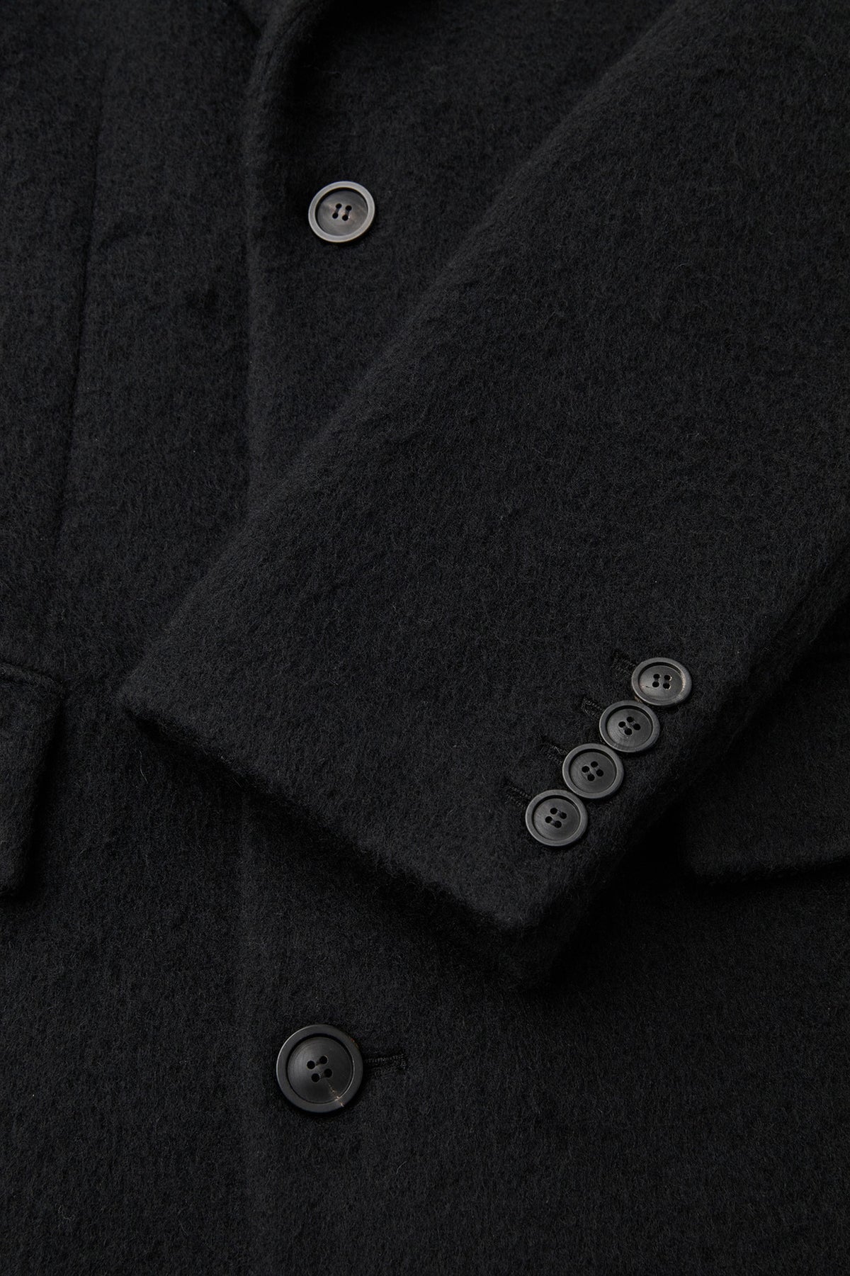Coor - Corduroy Trim Hairy Chesterfield Coat (Black) product image 6 | TRAB K-Fashion Australia