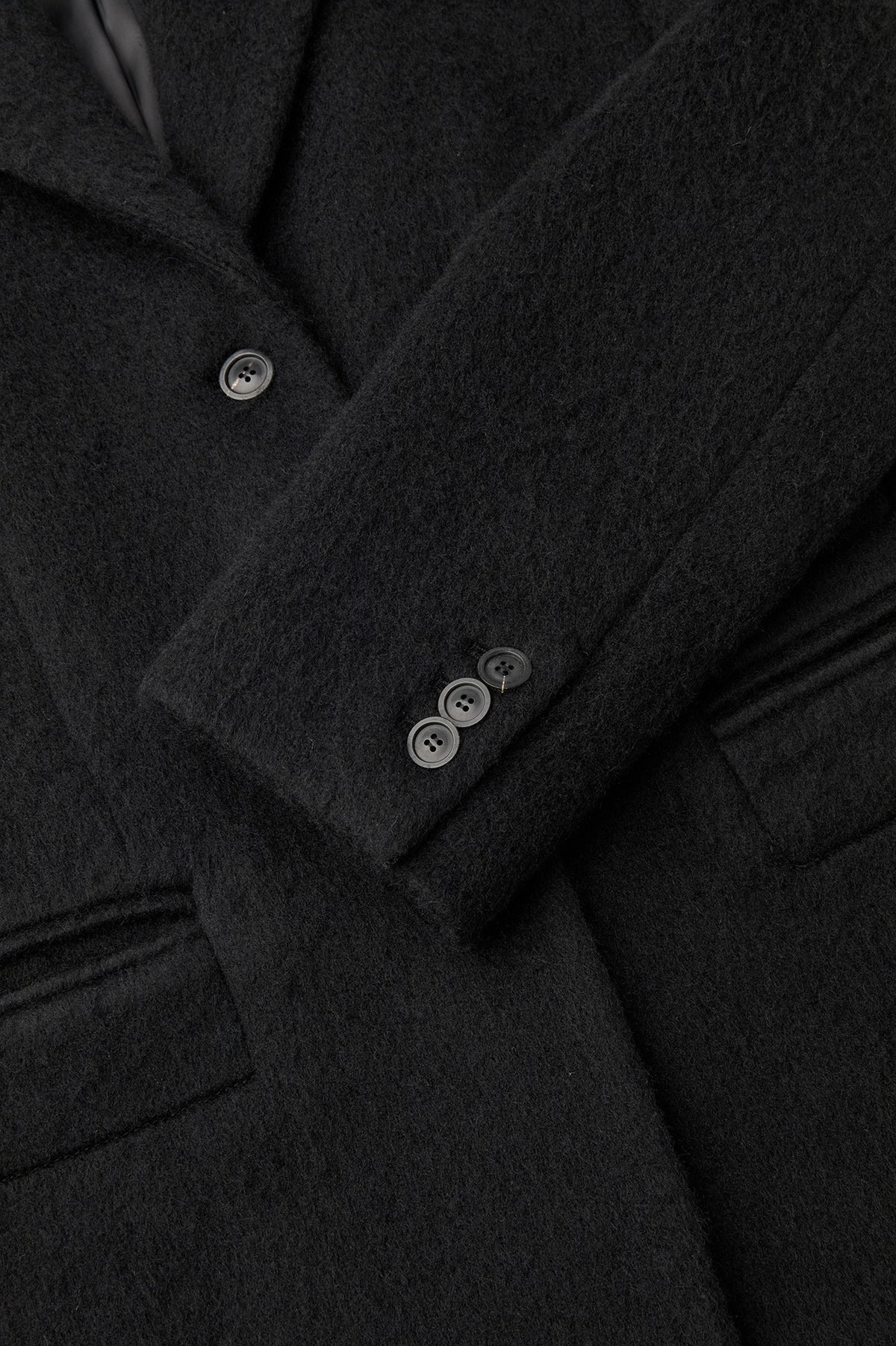 Coor - Hairy Double Welt Pocket Blazer (Black) product image 6 | TRAB K-Fashion Australia
