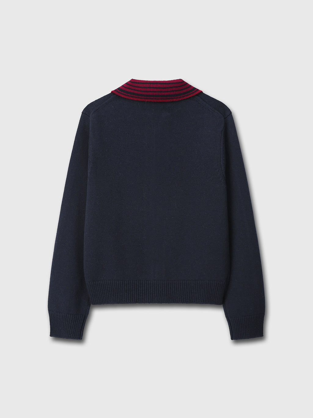Tonywack - Contrast Collar Full-Zip Blouson (Navy) product image 8 | TRAB K-Fashion Australia