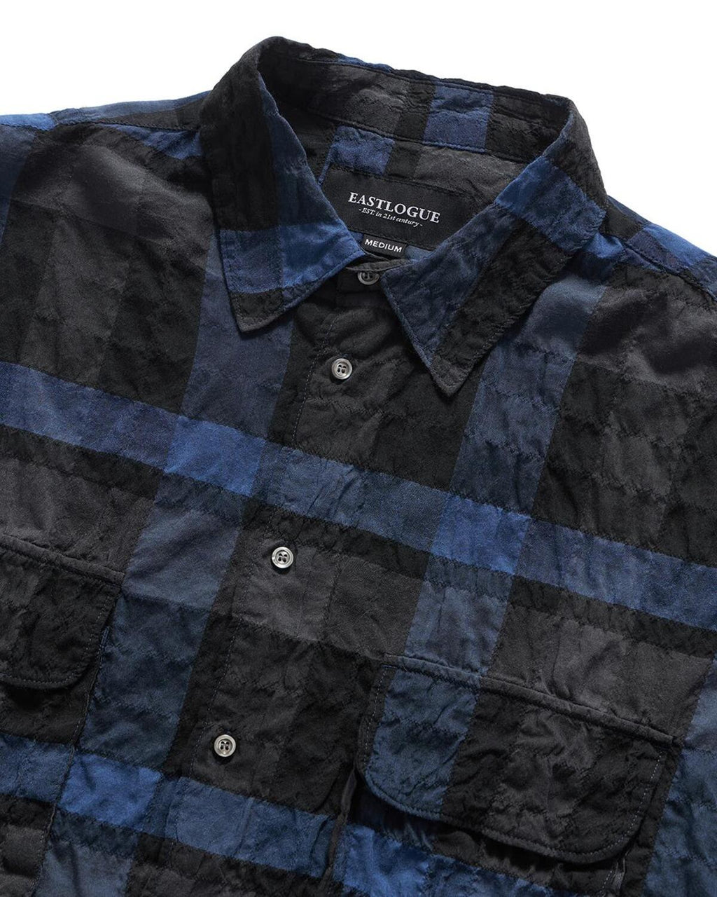 Eastlogue - Comfy Half Shirts (Navy Check) product image 3 | TRAB K-Fashion Australia