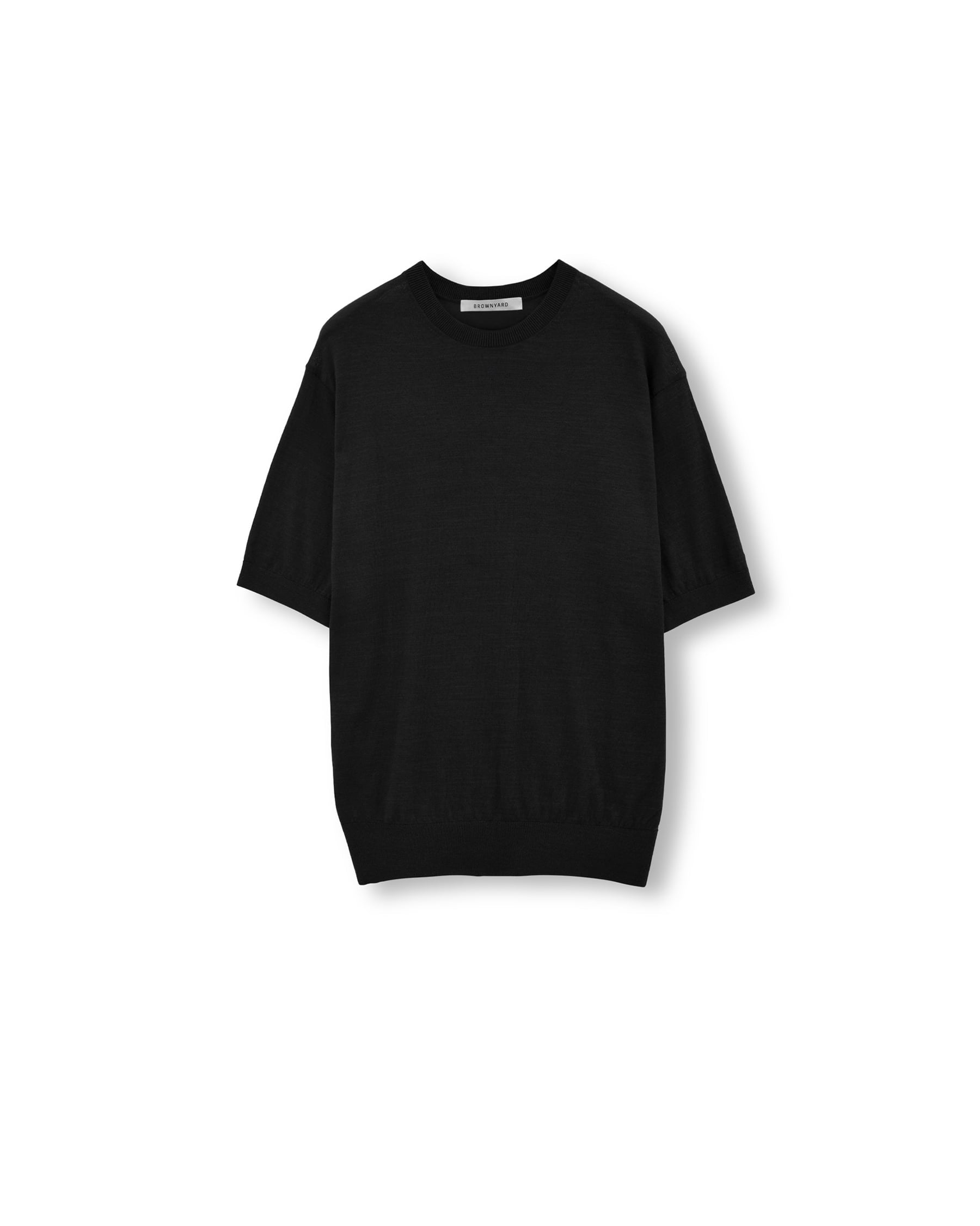 Brownyard - Supima Cotton Half Knit (Black) product image 3 | TRAB K-Fashion Australia