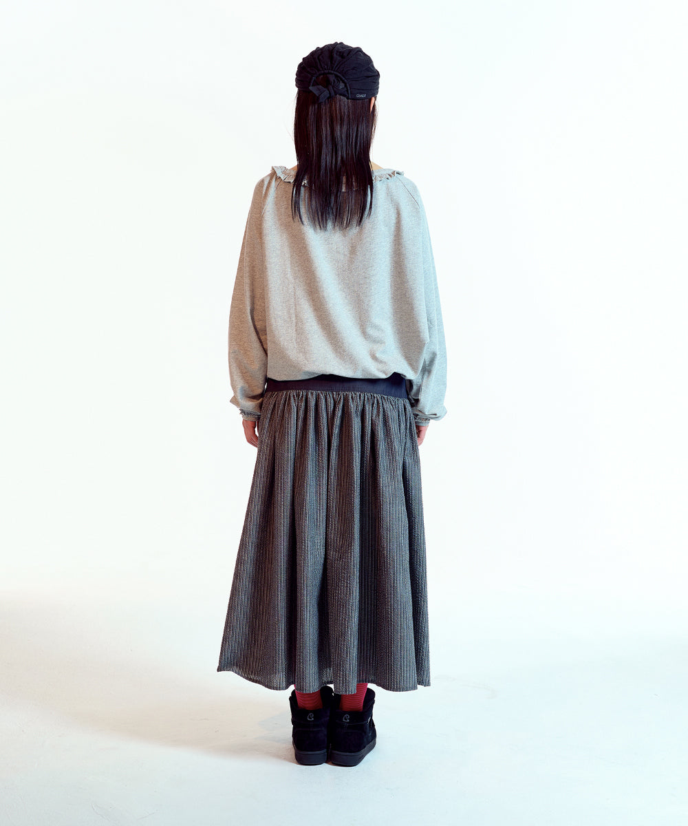 Coyseio - Double Button Stripe Skirt (Black) product image 13 | TRAB K-Fashion Australia