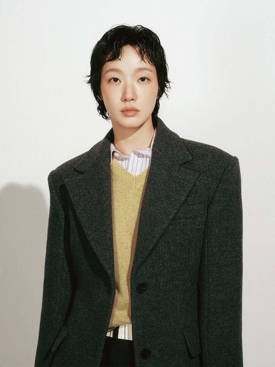 Mardi Mercredi - Pure Wool Hourglass Jacket (Charcoal) product image 1 | TRAB K-Fashion Australia