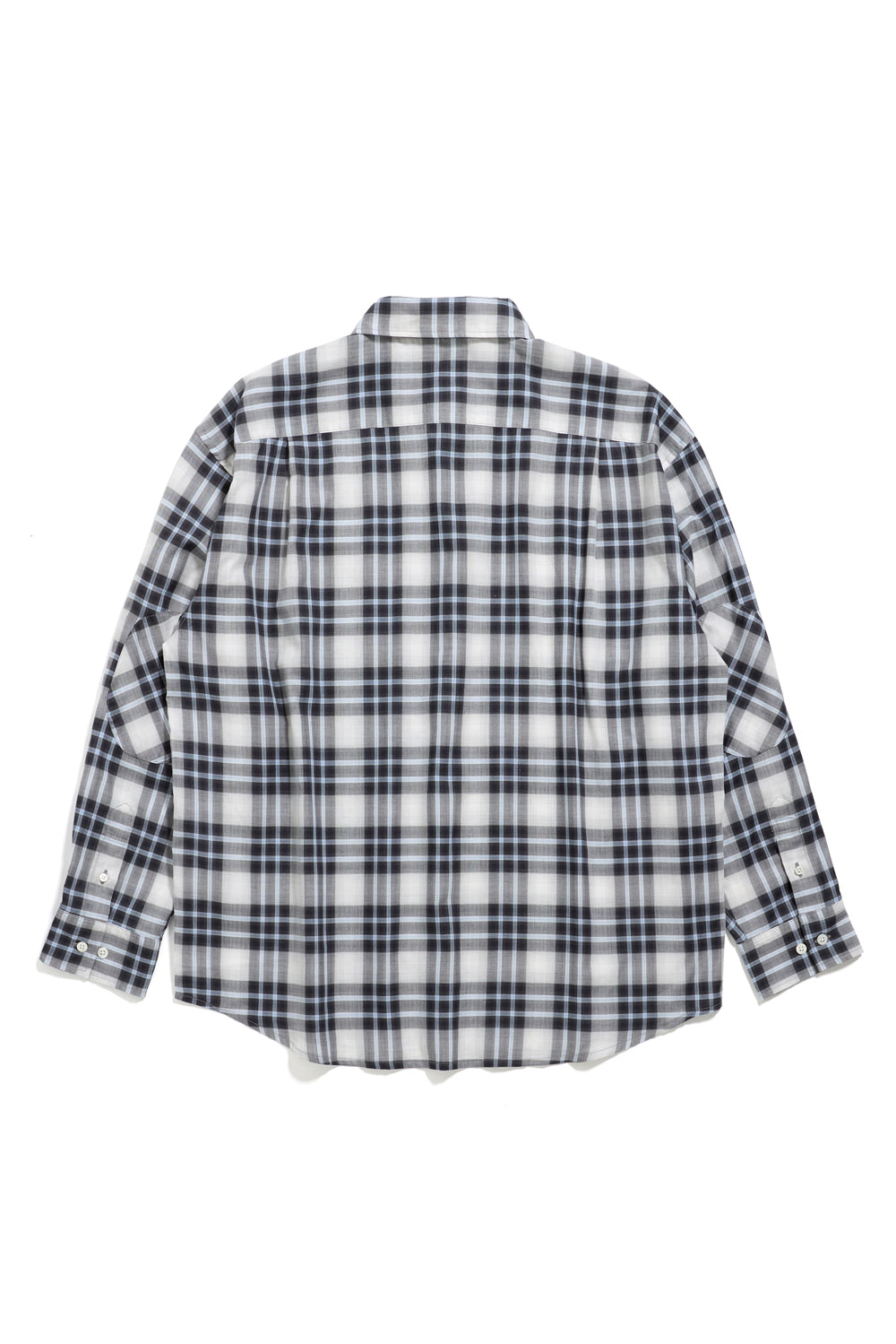 Hatchingroom - Archive Shirt V2 Herringbone Oreo Check (Blue) product image 2 | TRAB K-Fashion Australia