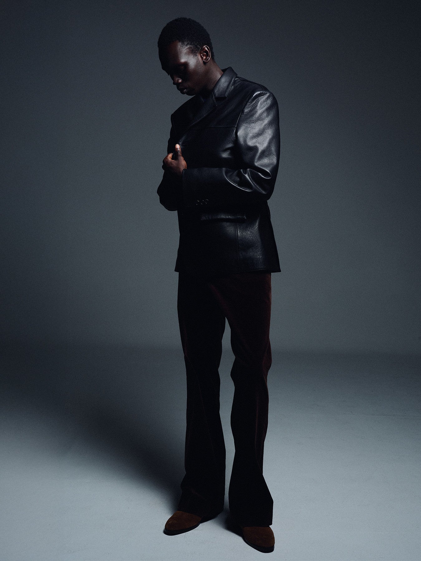 Tonywack - Vintage Lamb Leather Blazer Jacket (Black) product image 8 | TRAB K-Fashion Australia