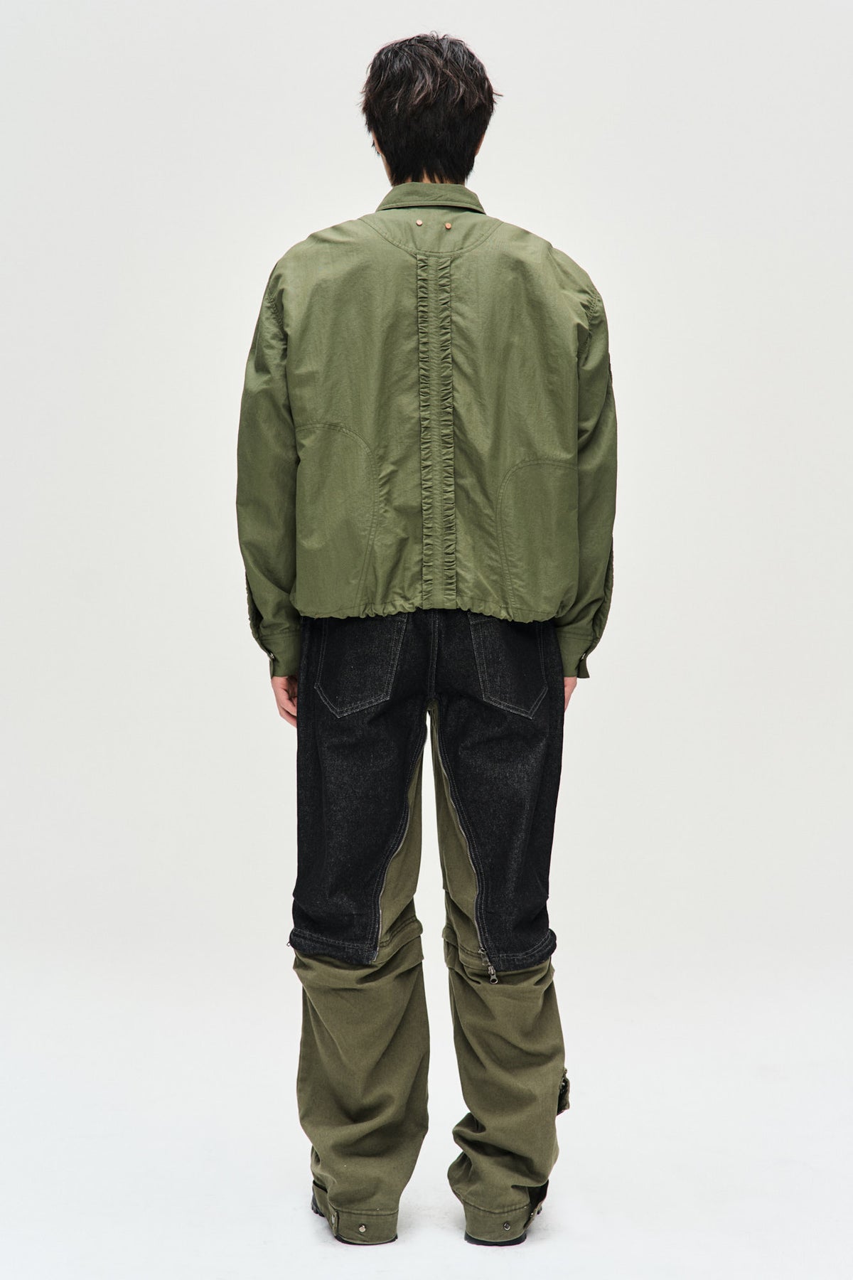 Andersson Bell - Cardin Zip-Up Jacket (Khaki) product image 2 | TRAB K-Fashion Australia