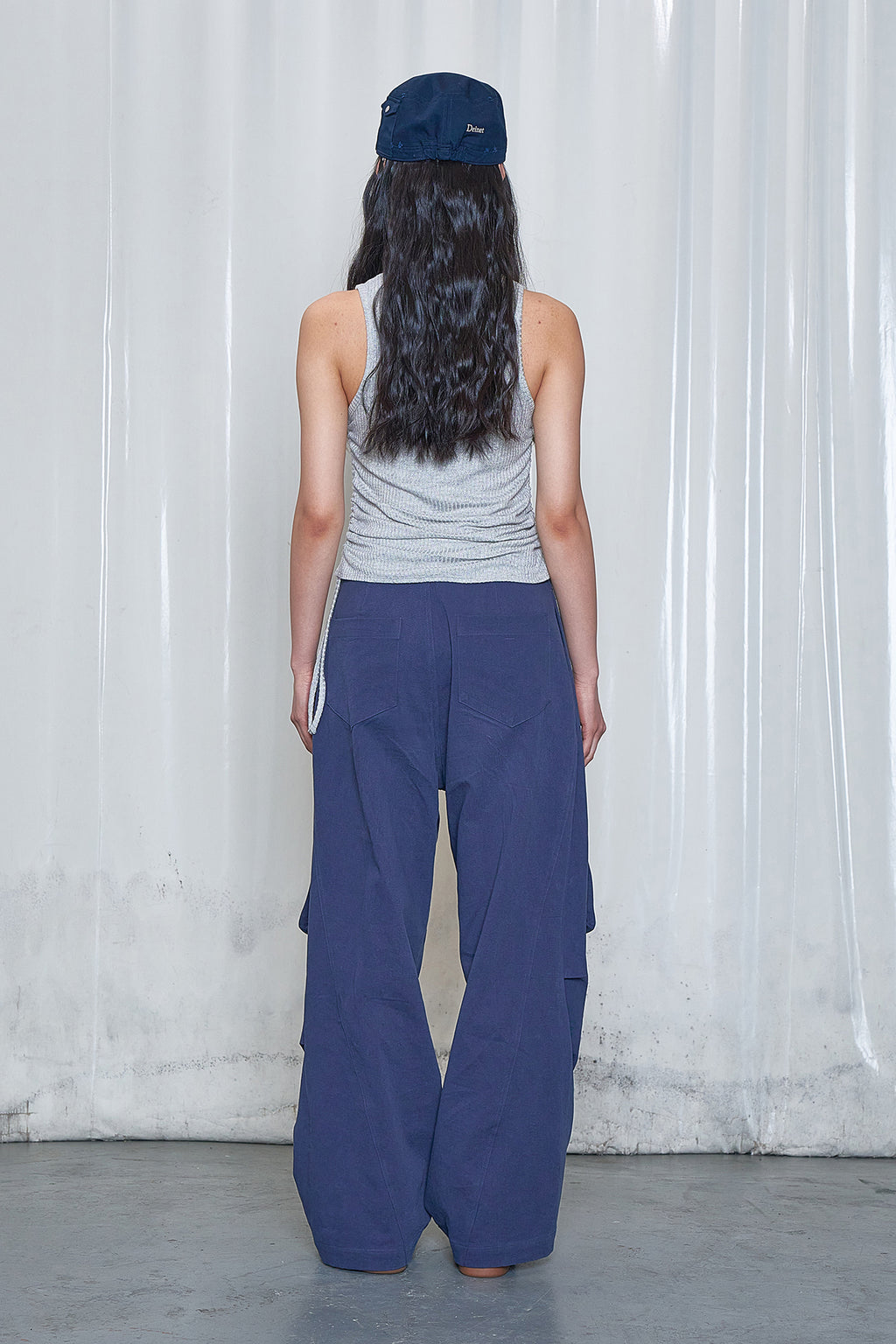 Deinet - Logo Shirring Sleeveless (Grey) product image 3 | TRAB K-Fashion Australia