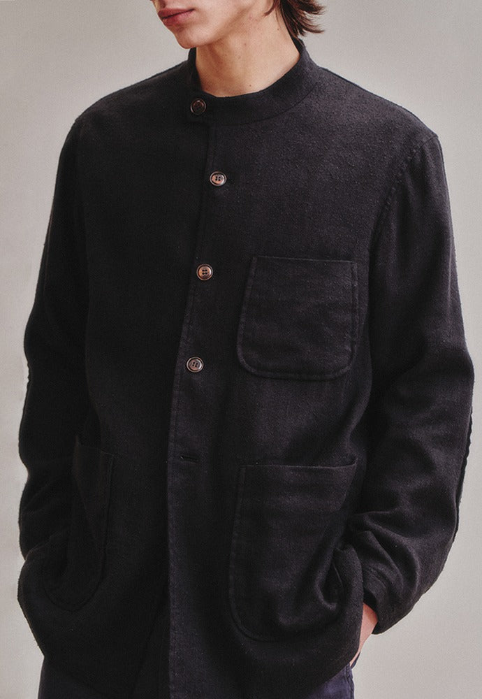 Art if acts - Silk French Forestiere Jacket (Black) product image 1 | TRAB K-Fashion Australia