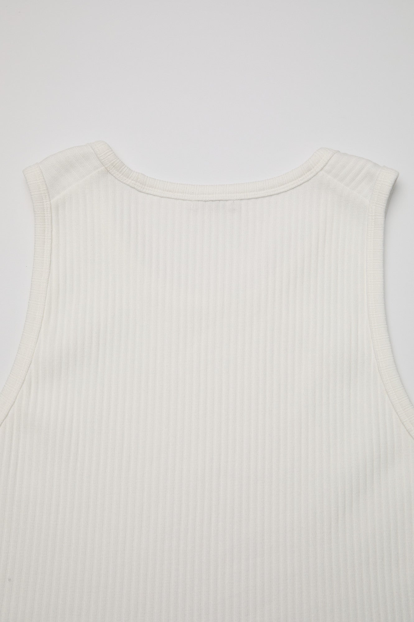Coor - Scoop-Neck Ribbed Sleeveless (White) product image 6 | TRAB K-Fashion Australia