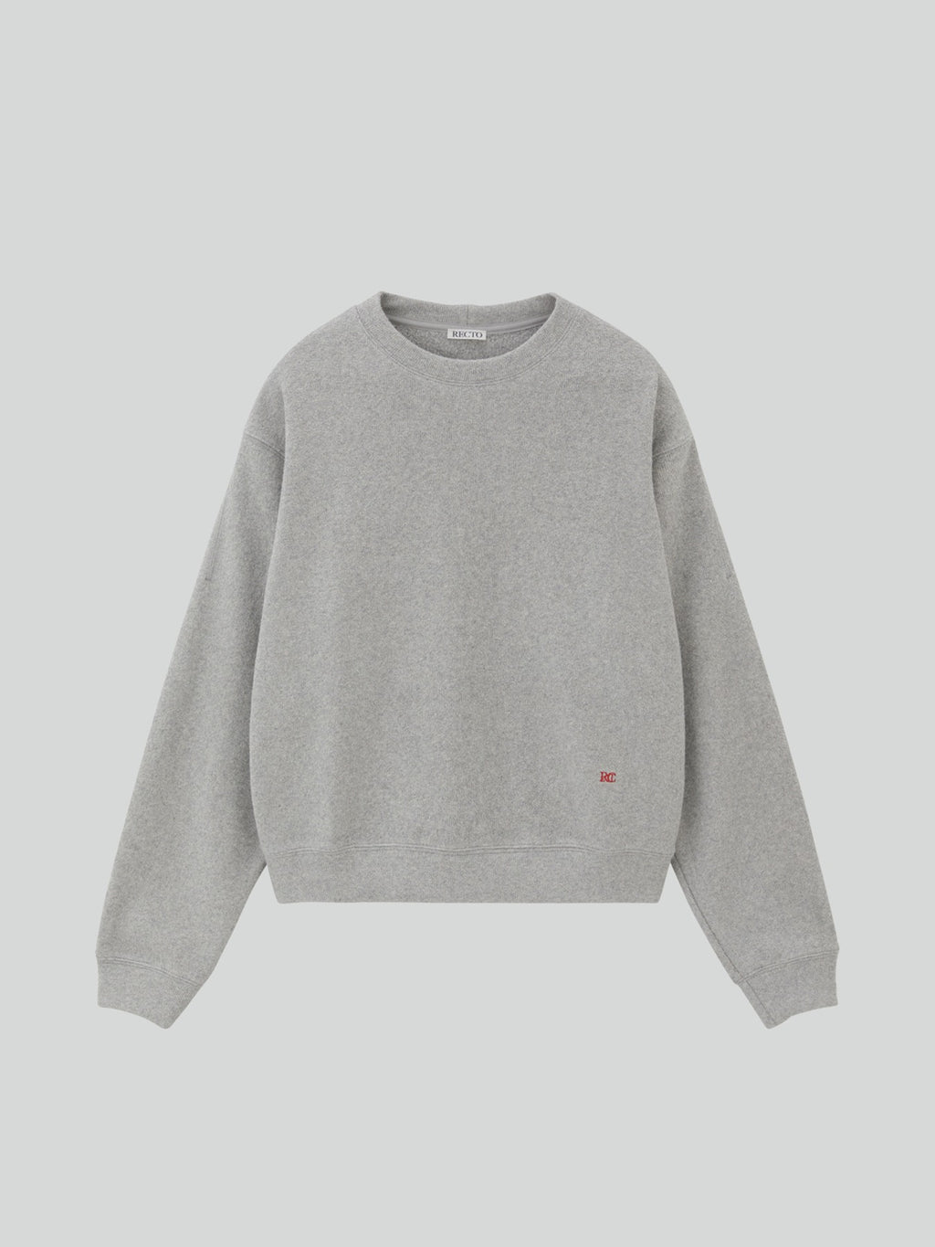 Recto - Rc Embroidered Sweatshirt (Melange Grey) product image 1 | TRAB K-Fashion Australia