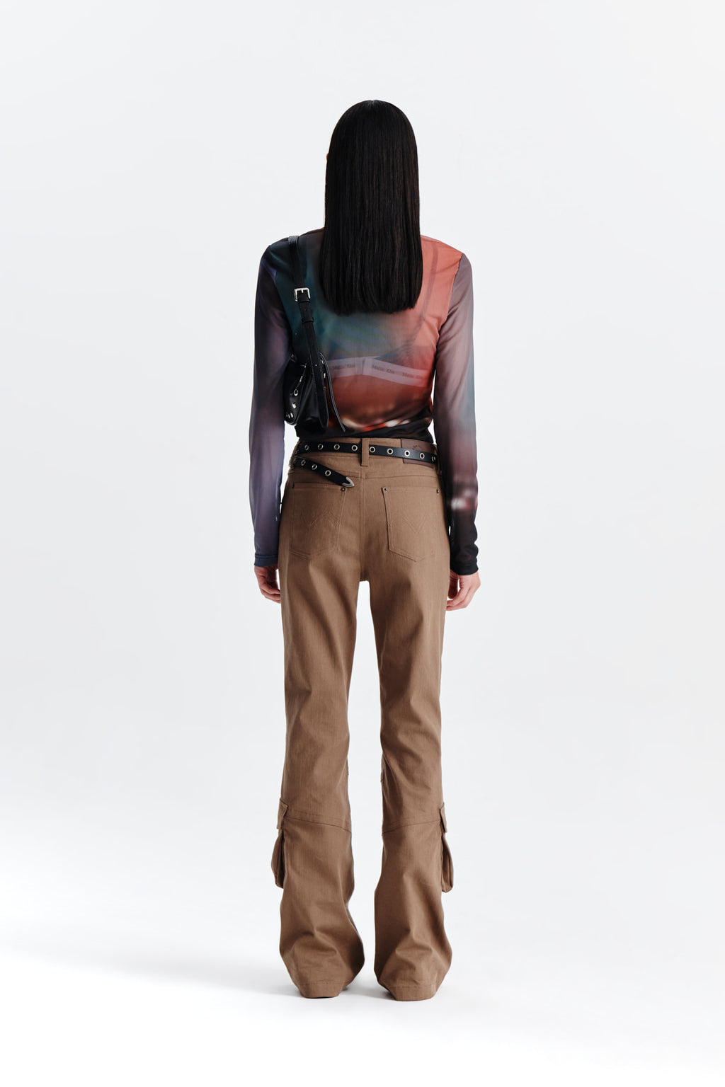 Matin Kim - Boots Cut Cargo Pants (Khaki Brown) product image 7 | TRAB K-Fashion Australia