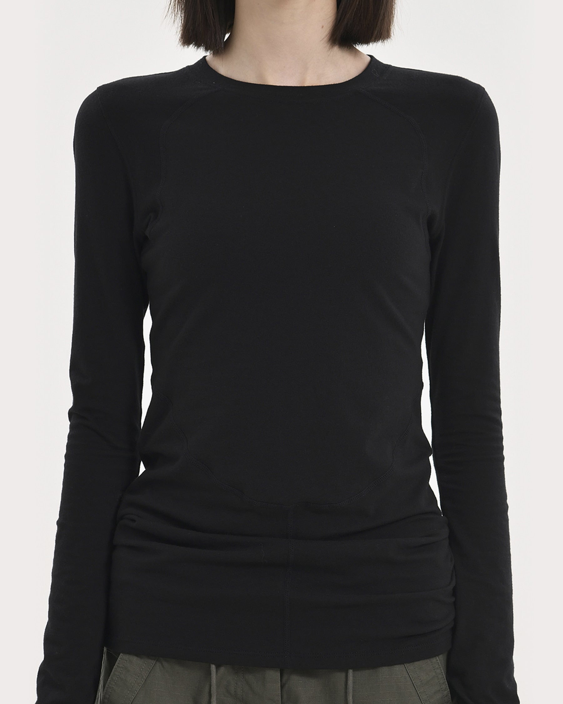 Brownyard - 23fw W Line Long Sleeves (Black) product image 4 | TRAB K-Fashion Australia