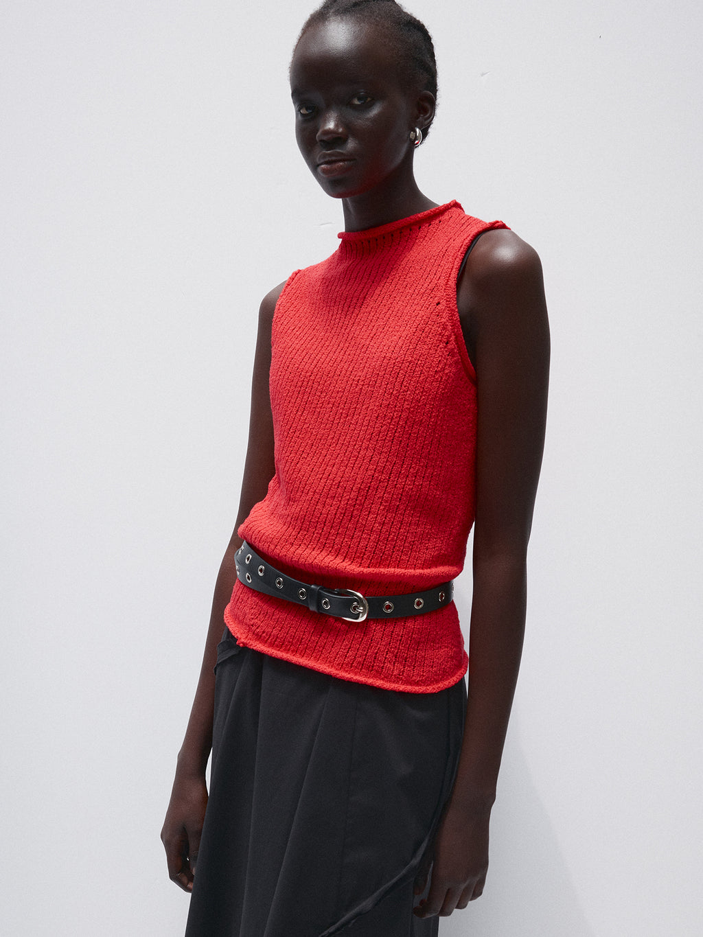 Tonywack - Cotton Twisted Sleeveless Knit (Red) product image 9 | TRAB K-Fashion Australia
