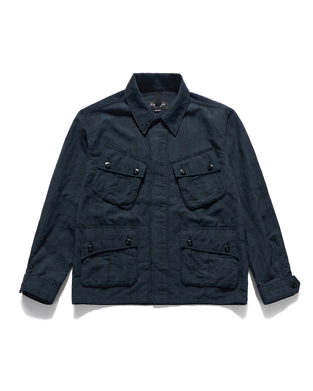 Eastlogue - Jungle Fatigue Jacket (Navy Linen Check) product image 5 | TRAB K-Fashion Australia