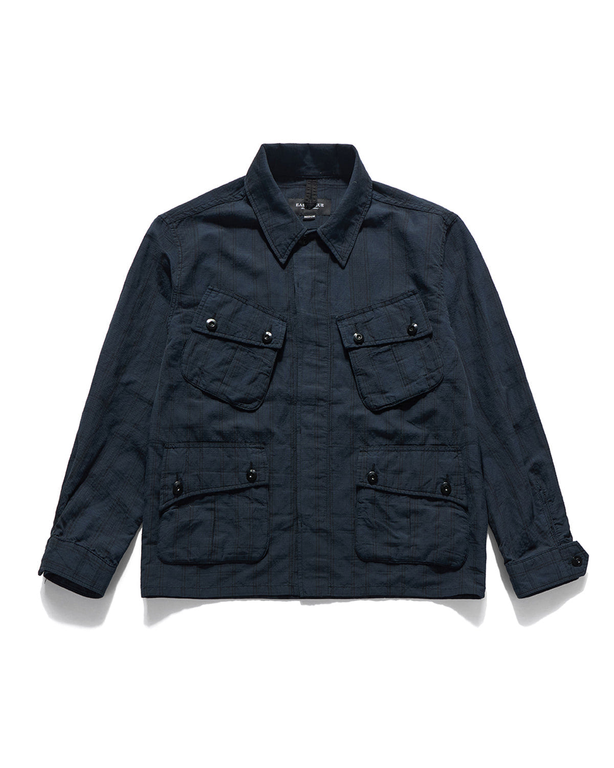 Eastlogue - Jungle Fatigue Jacket (Navy Linen Check) product image 5 | TRAB K-Fashion Australia