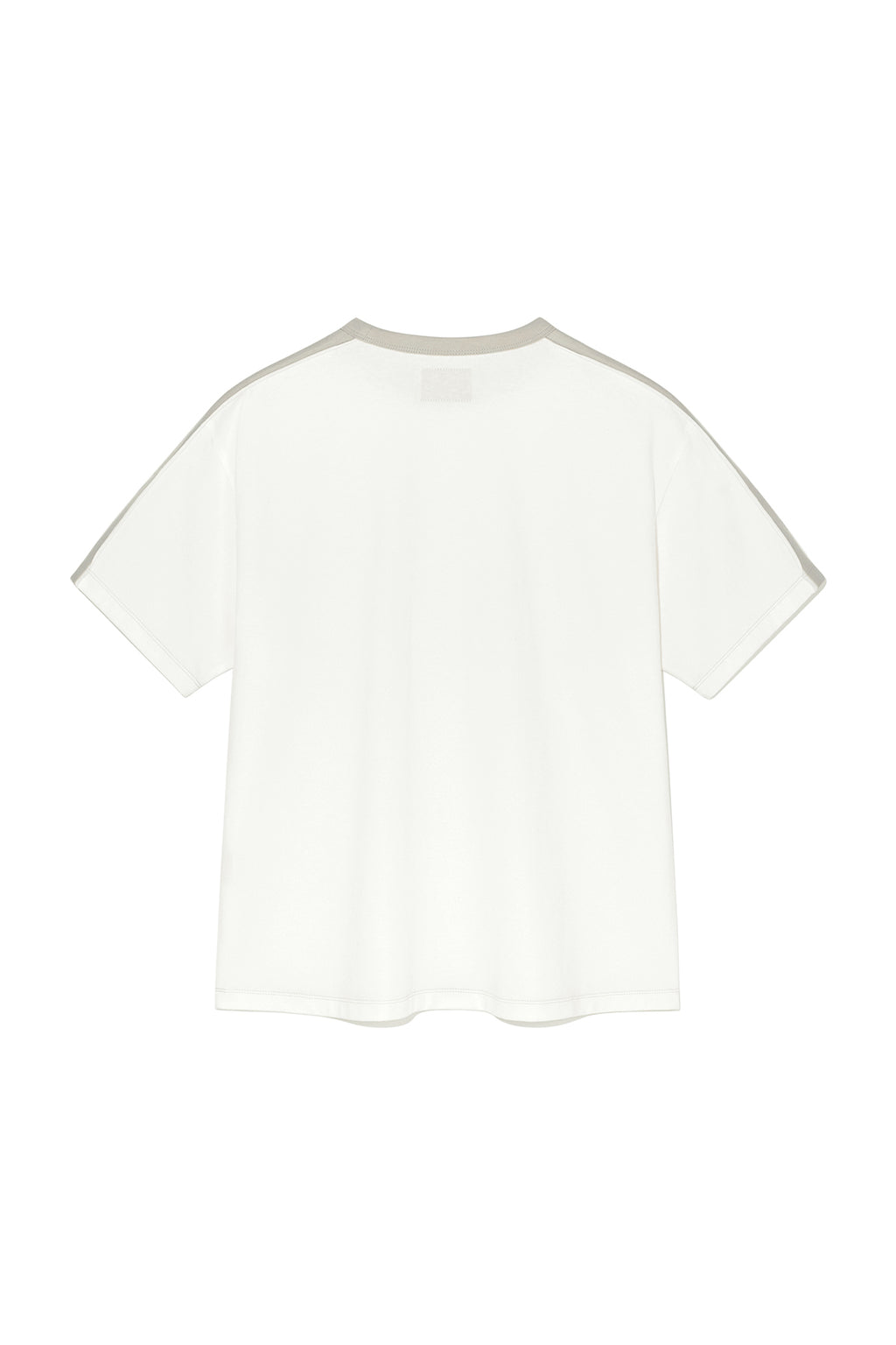 Matin Kim - Color Line Point Logo Top (White) product image 2 | TRAB K-Fashion Australia
