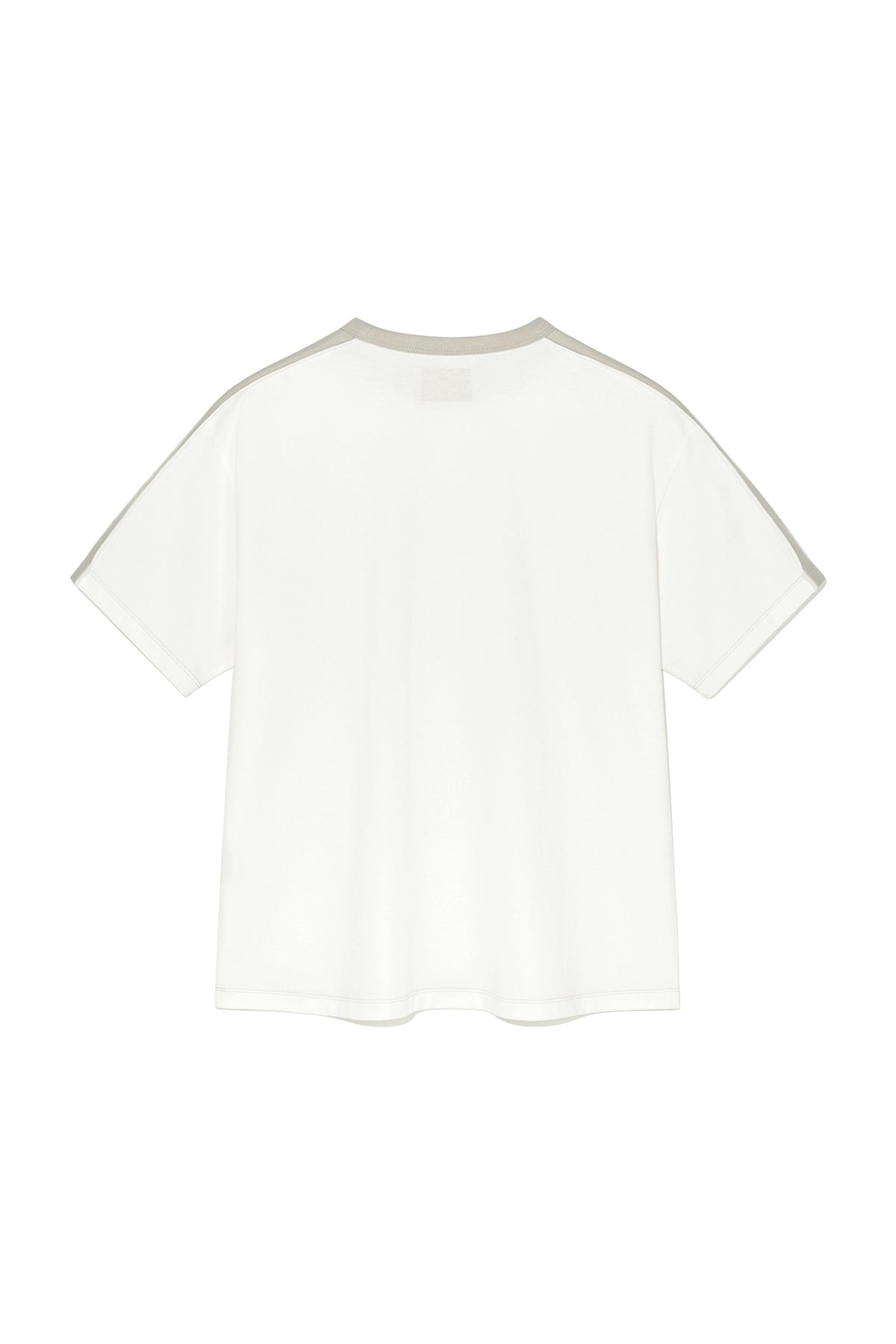 Matin Kim - Color Line Point Logo Top (White) product image 2 | TRAB K-Fashion Australia