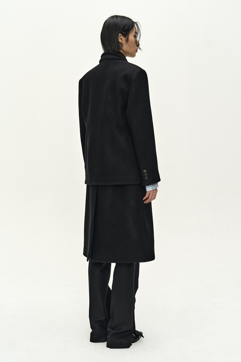 Andersson Bell - Blazer Layered 26 Coat (Black) product image 3 | TRAB K-Fashion Australia