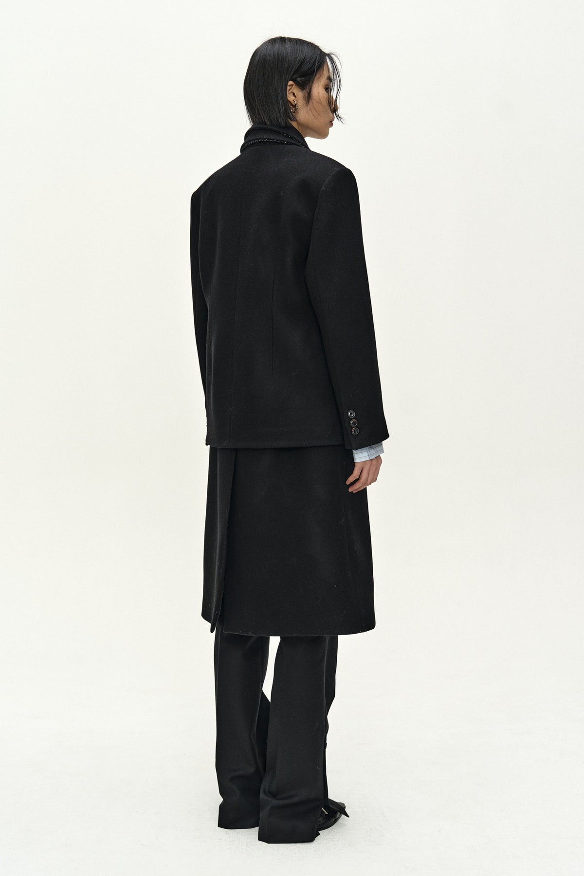 Andersson Bell - Blazer Layered 26 Coat (Black) product image 3 | TRAB K-Fashion Australia