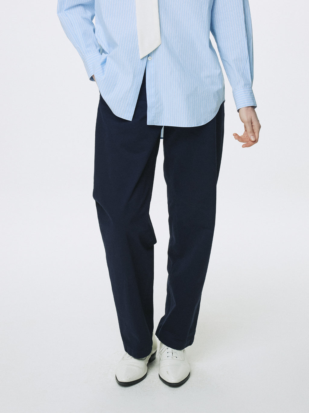 Tonywack - Curved Cotton Chino Pants (Navy) product image 7 | TRAB K-Fashion Australia