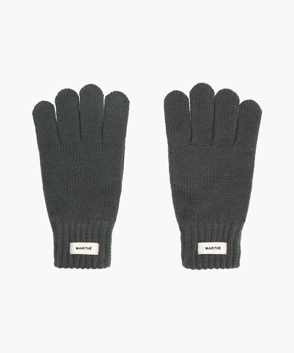Marithe & Francois Girbaud - Regular Logo Muffler & Glove Set (Charcoal) product image 5 | TRAB K-Fashion Australia