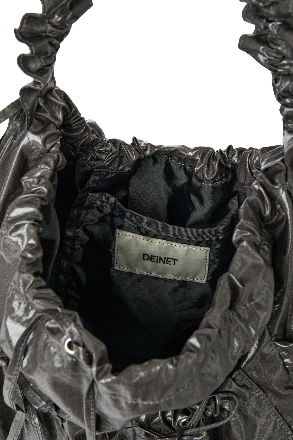 Deinet - Deinet Coating Shirring Bag (Charcoal) product image 7 | TRAB K-Fashion Australia