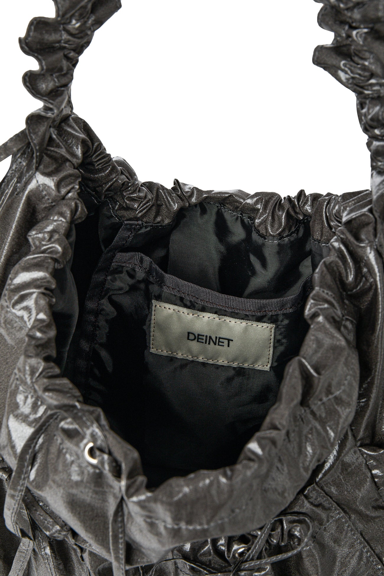 Deinet - Deinet Coating Shirring Bag (Charcoal) product image 7 | TRAB K-Fashion Australia