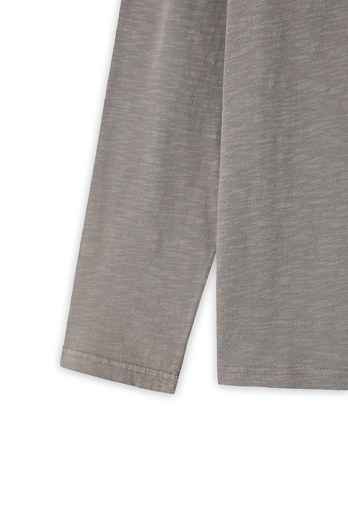 Art if acts - Garment Dyed Henley Long Sleeve (Mud Brown) product image 11 | TRAB K-Fashion Australia