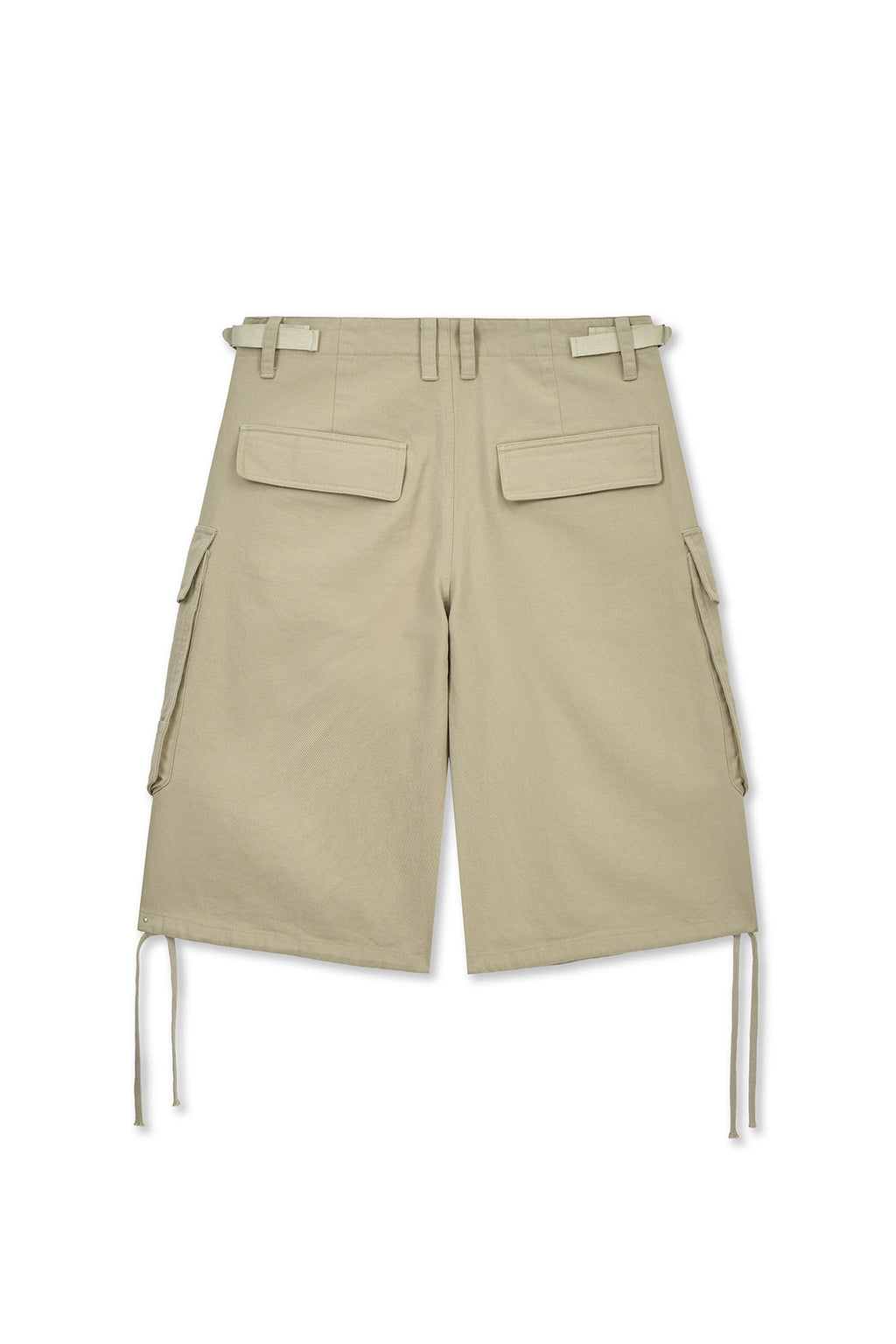 Matin Kim - Utility Cargo Bermuda Pants (Beige) product image 2 | TRAB K-Fashion Australia