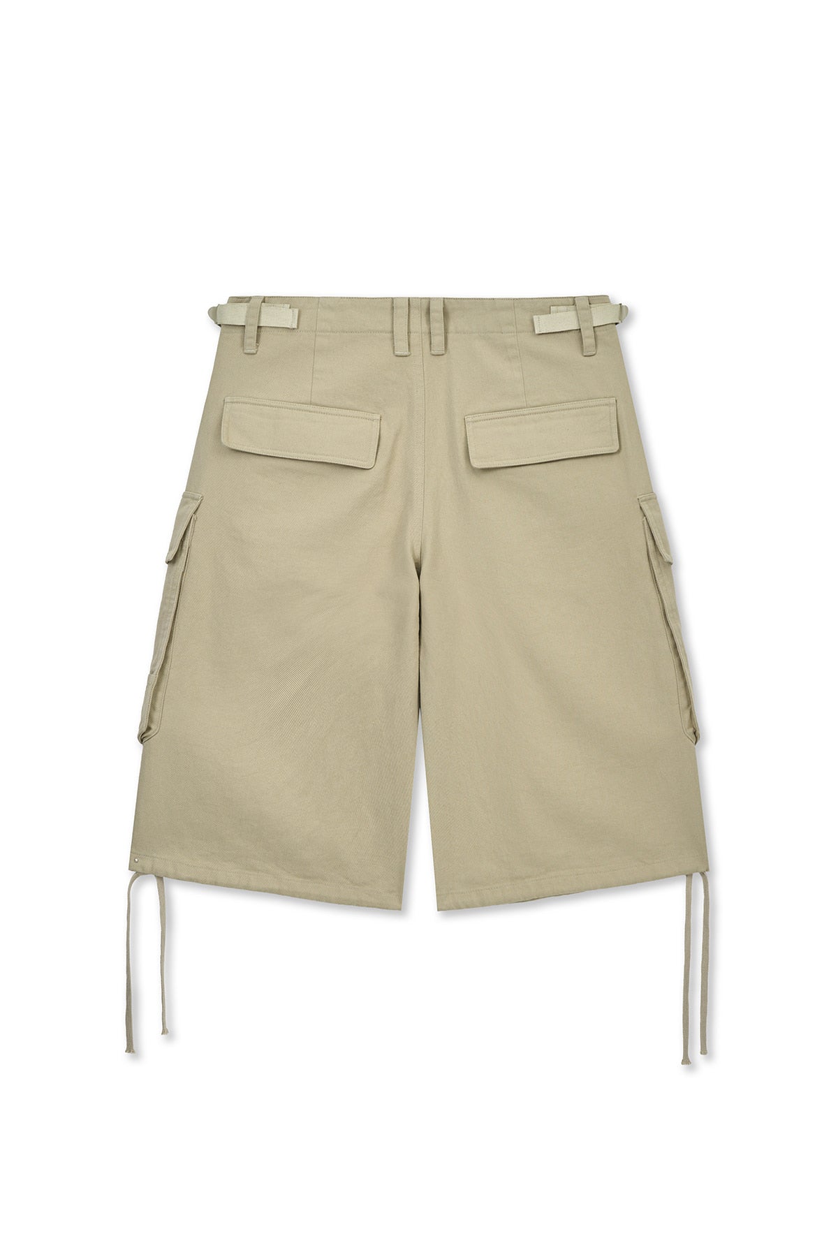 Matin Kim - Utility Cargo Bermuda Pants (Beige) product image 2 | TRAB K-Fashion Australia