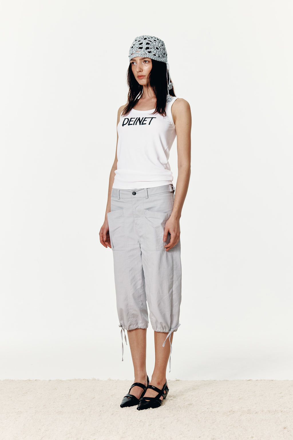 Deinet - Two Buckle Half Pants (Light Grey) product image 5 | TRAB K-Fashion Australia