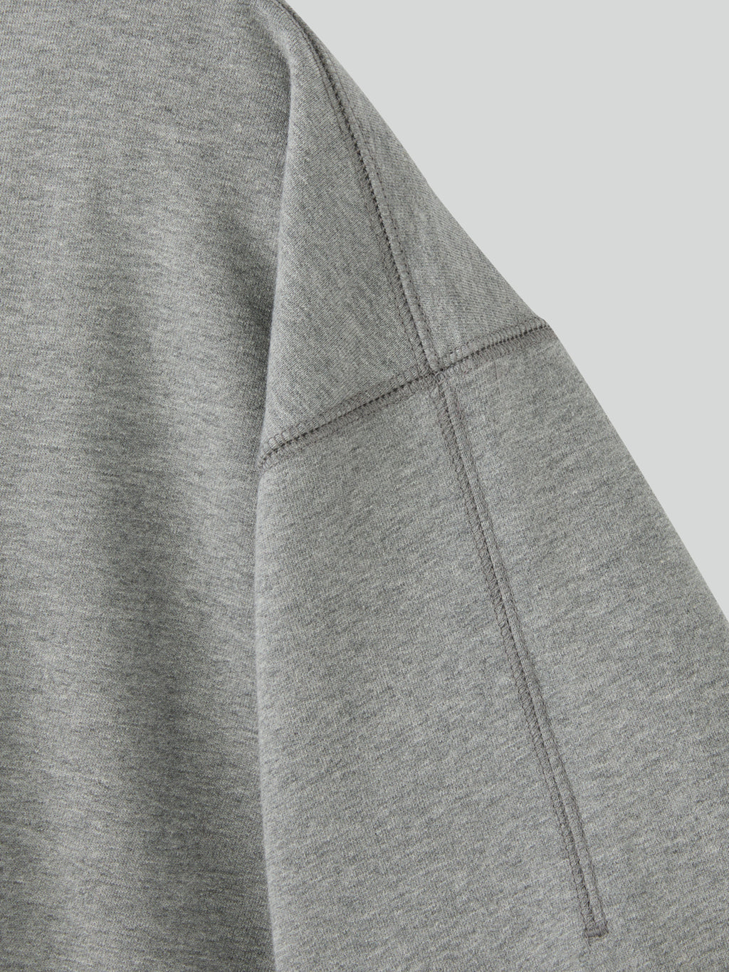 Recto - Back Logo V-Neck Sweatshirt (Melange Grey) product image 5 | TRAB K-Fashion Australia