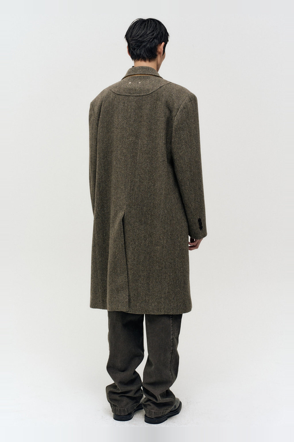 Andersson Bell - Layered Chesterfield Coat (Brown) product image 8 | TRAB K-Fashion Australia