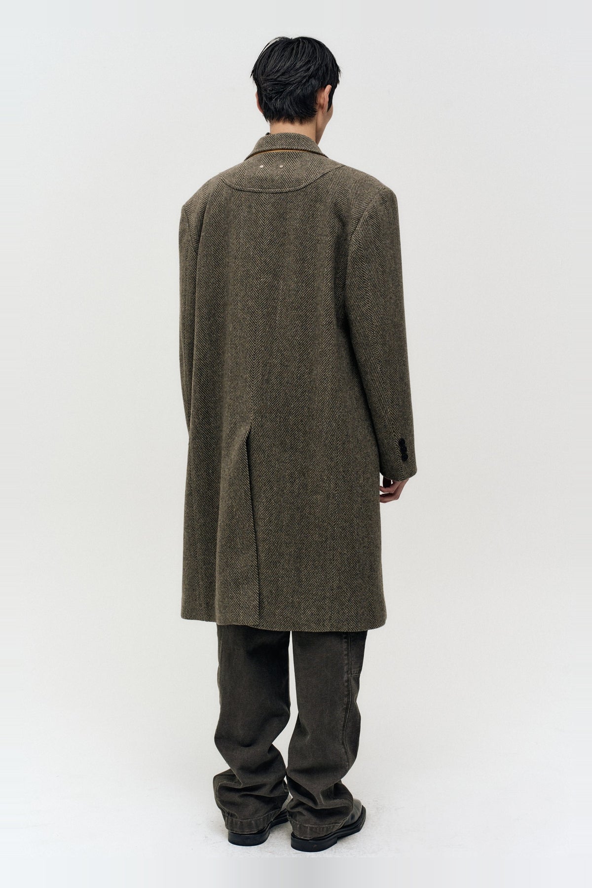 Andersson Bell - Layered Chesterfield Coat (Brown) product image 8 | TRAB K-Fashion Australia