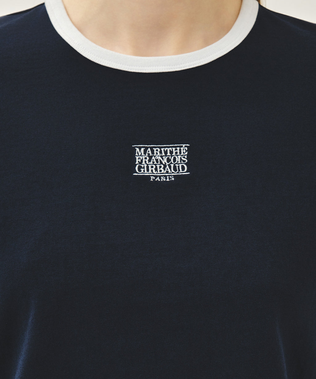Marithe & Francois Girbaud - Classic Logo Ringer Tee (Navy) product image 4 | TRAB K-Fashion Australia