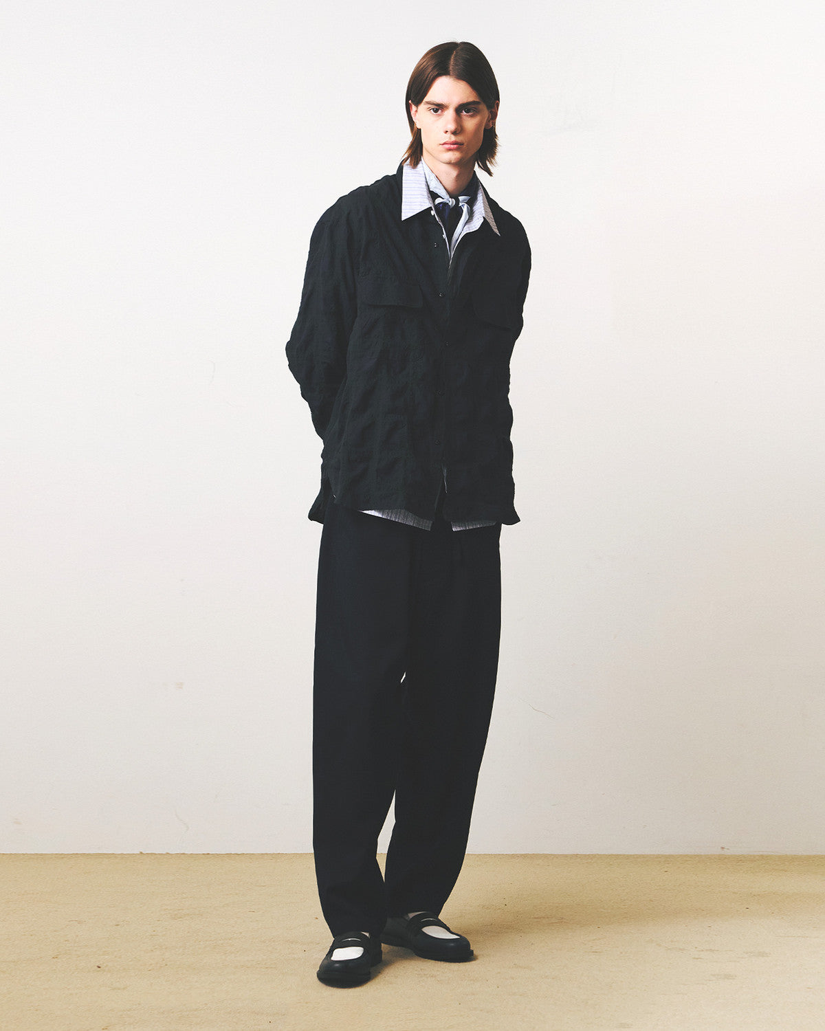 Eastlogue - Comfy Wide Shirts (Black Watch Check) product image 1 | TRAB K-Fashion Australia