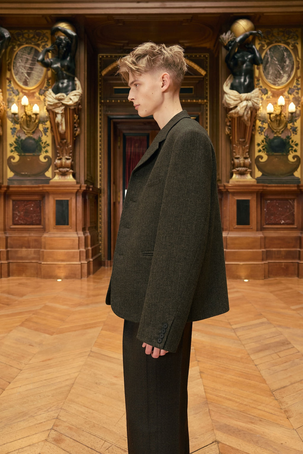 STU - 4 Button Single Breasted Jacket (Khaki) product image 8 | TRAB K-Fashion Australia