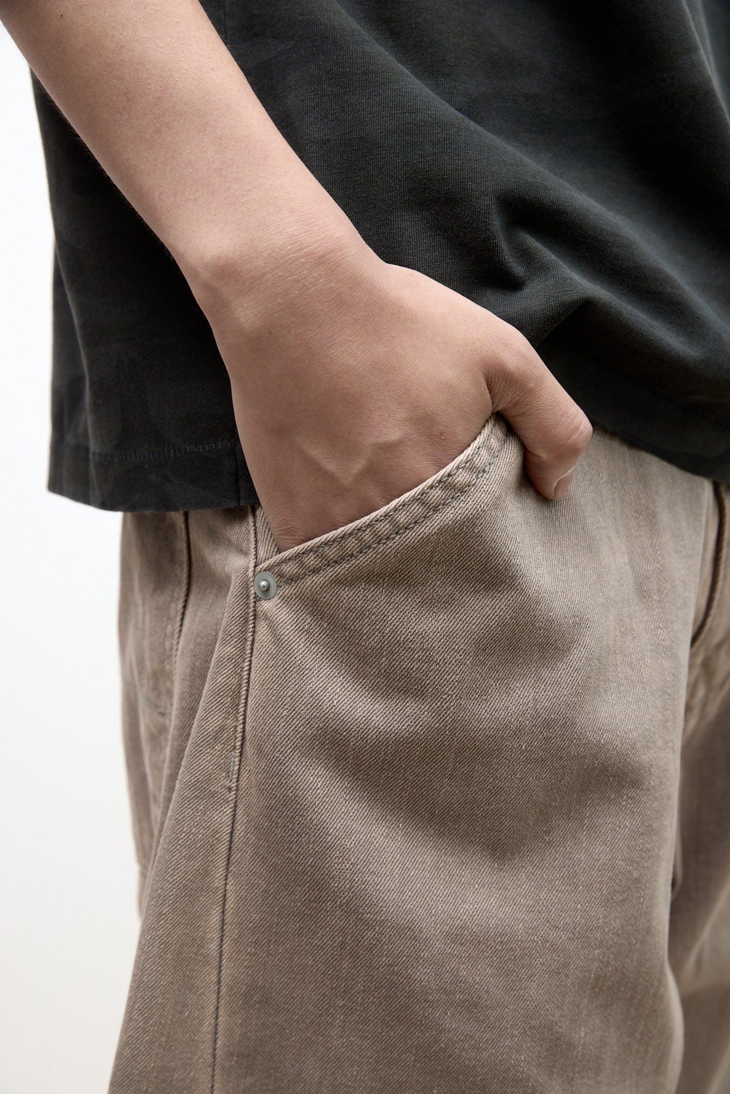 Hatchingroom - Curve Jeans Washed (Beige) product image 13 | TRAB K-Fashion Australia