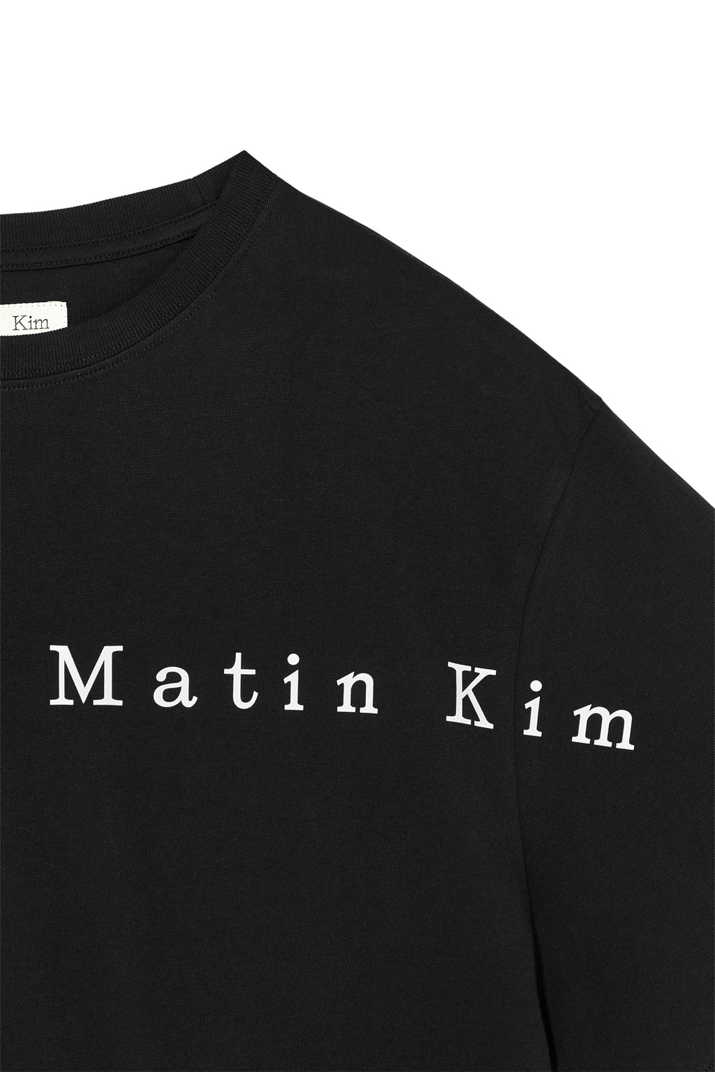 Matin Kim - Half Text Logo Top (Black) product image 5 | TRAB K-Fashion Australia
