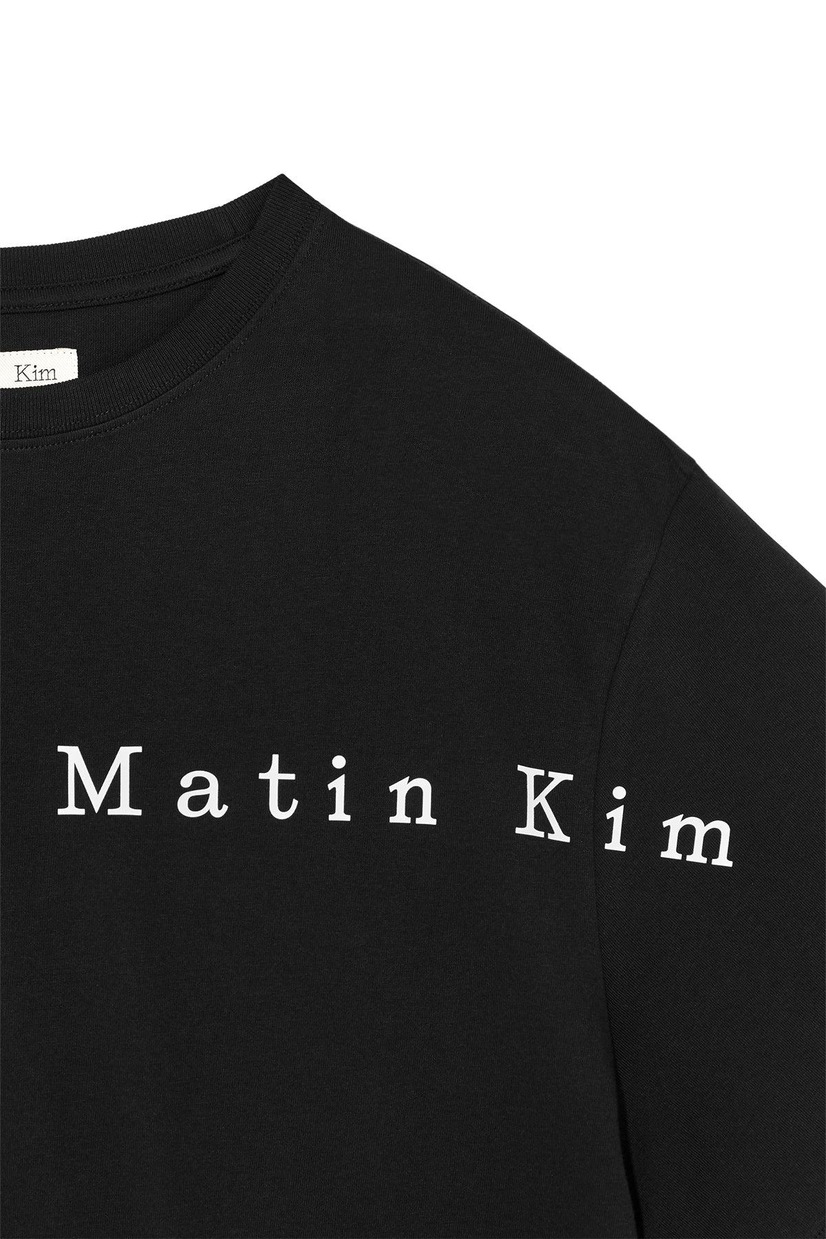 Matin Kim - Half Text Logo Top (Black) product image 5 | TRAB K-Fashion Australia