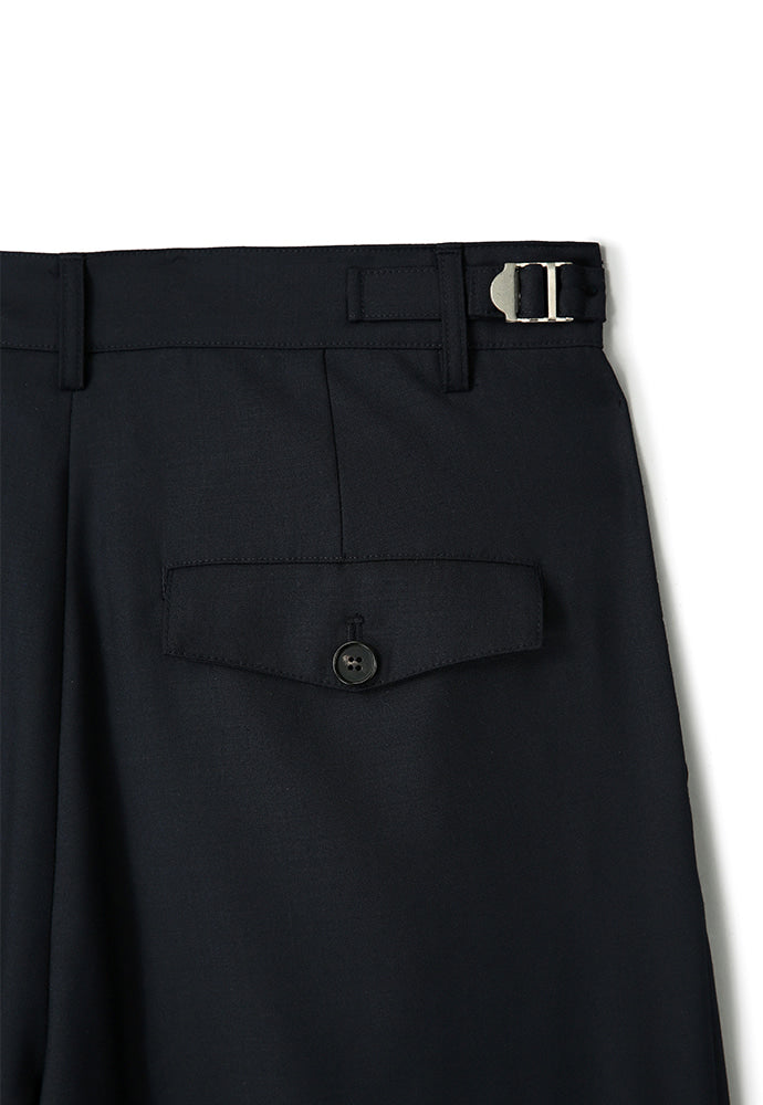 Art if acts - Belted Wool Side Two Tuck Pants (Navy) product image 12 | TRAB K-Fashion Australia