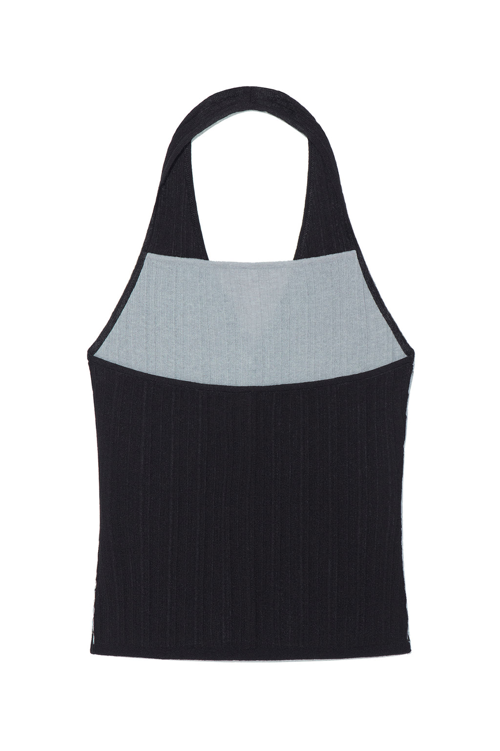 Matin Kim - Layered Button Halter Neck Top (Black) product image 2 | TRAB K-Fashion Australia