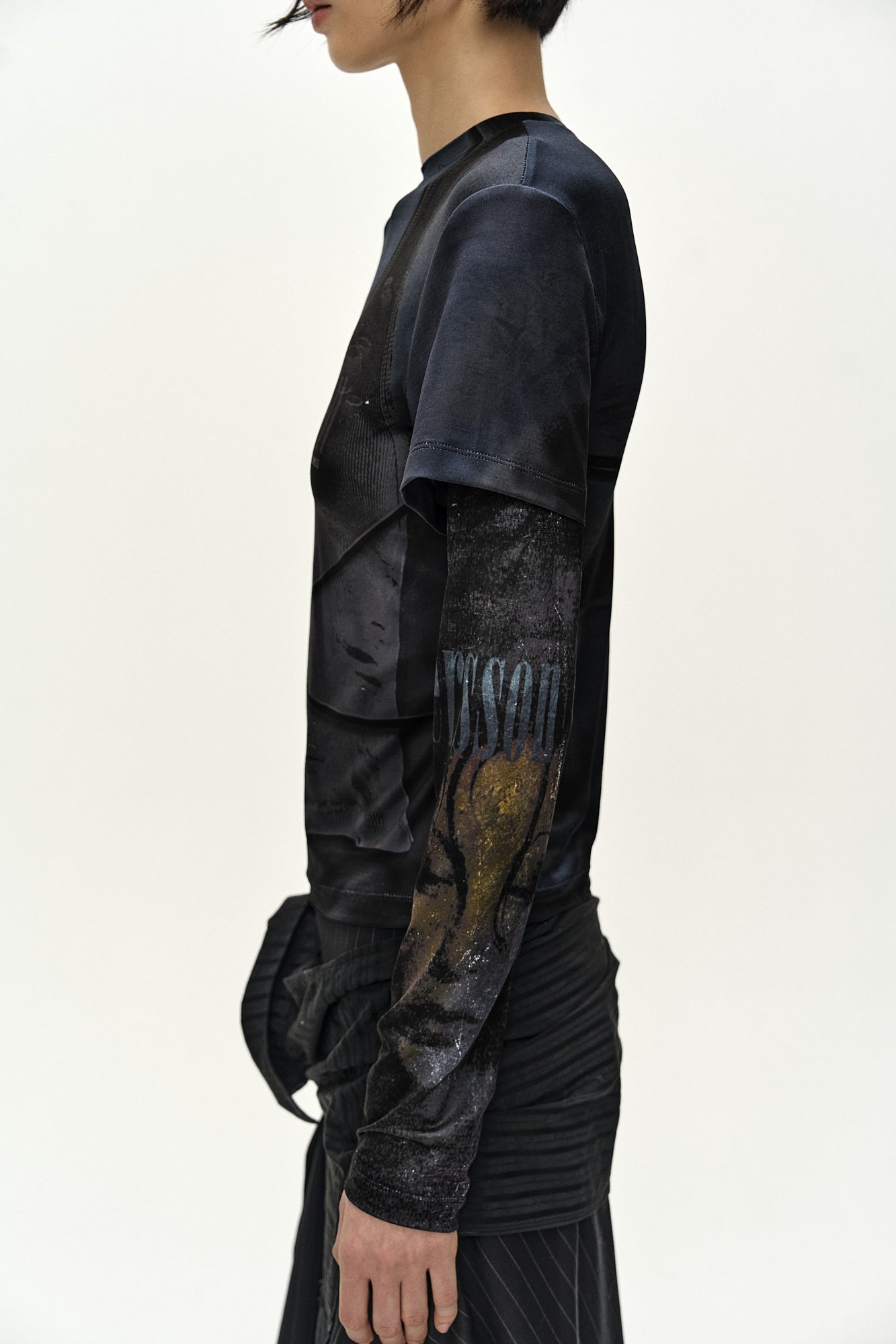 Andersson Bell - Rock Archive Layered T-Shirt (black) (Black) product image 5 | TRAB K-Fashion Australia