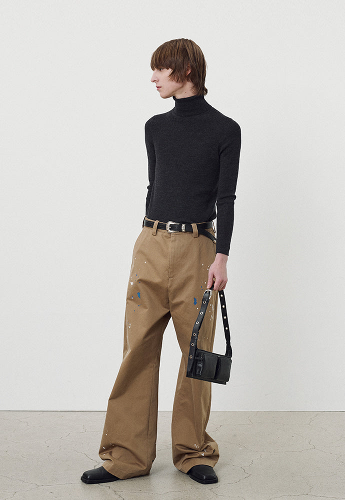 Tonywack - Wide-Leg Heavy Cotton Painter Pants (Beige) product image 2 | TRAB K-Fashion Australia